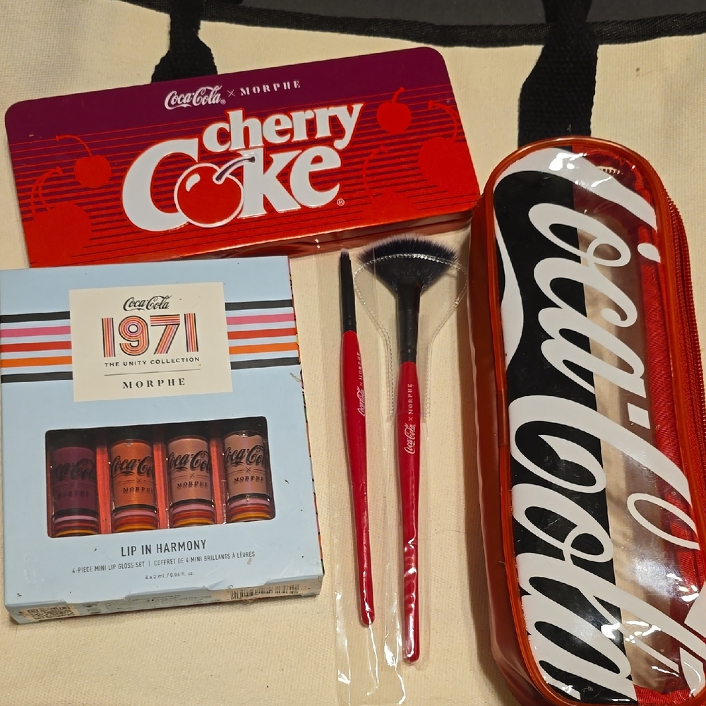 Coca Cola Cherry Coke Makeup Set with Red and Black Accents